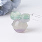 1.6" Fluorite Ring Bell Crystal Carvings for Christmas Wholesale Crystals USA