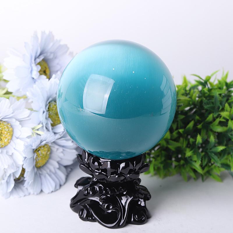 95mm Cat Eye Crystal Spheres Wholesale Crystals USA