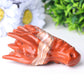3" Red Jasper Dragon Head Crystal Carvings Wholesale Crystals USA