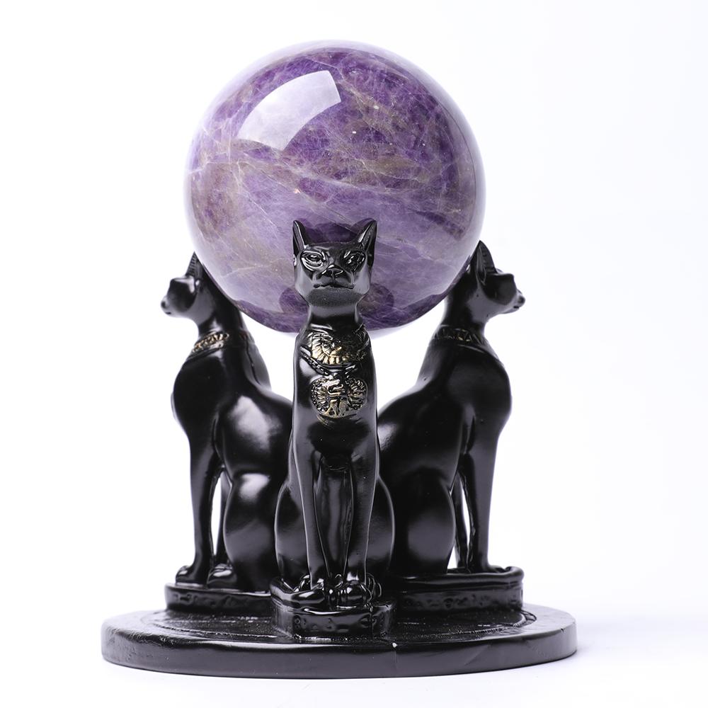 Lucky Cat Statue Resin Stand