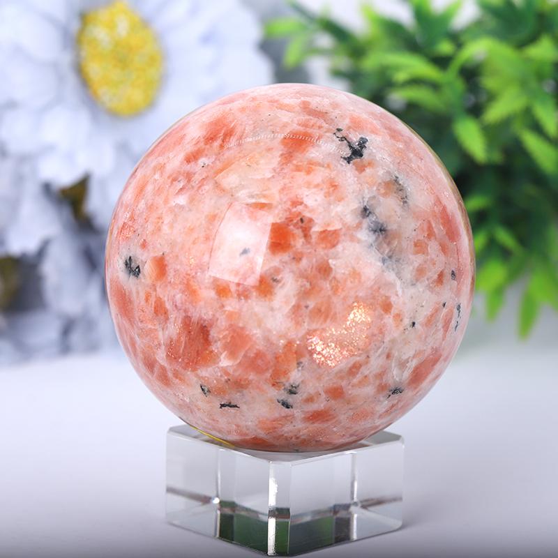 2.5"-4.5" Gold Strawberry Quartz Sphere Wholesale Crystals USA