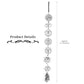Chakra Metal Car Hanging Ornament With Crystal Tassel Wholesale Crystals USA