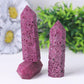 Ruby Honeycomb Point Tower for Collection Wholesale Crystals USA