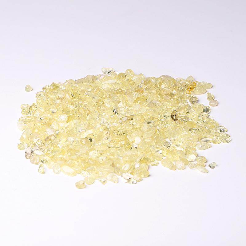 0.1kg Different Size Citrine Chips for Decoration Wholesale Crystals USA