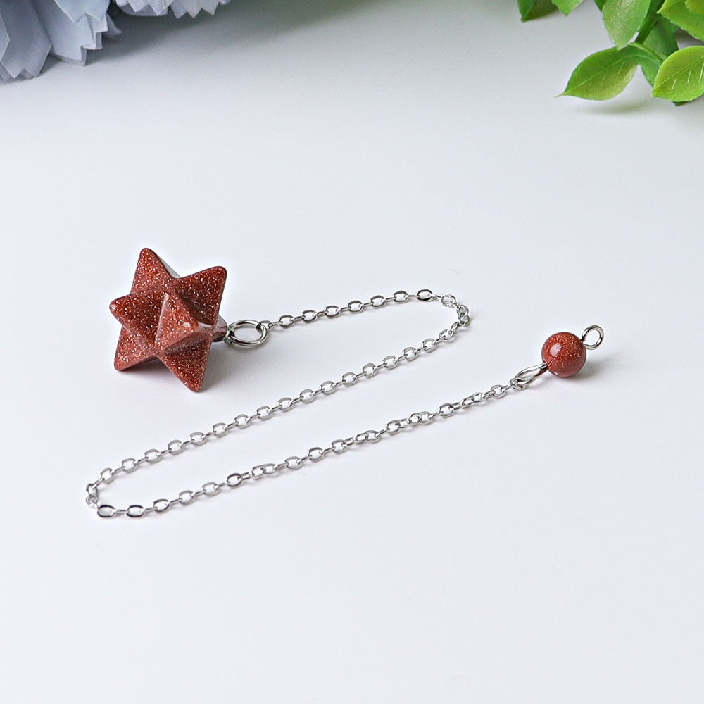 0.5" Merkaba Pendulum Wholesale Crystals USA