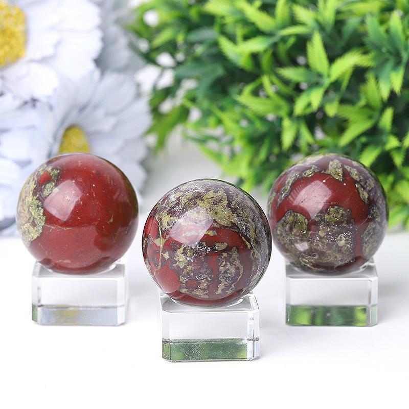 1.5" Dragon Blood Stone Crystal Sphere Wholesale Crystals USA