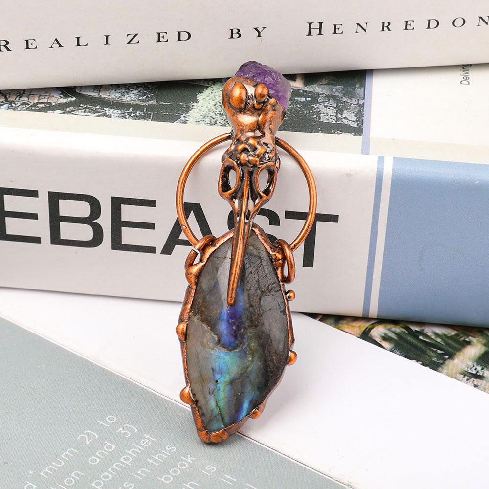 Labradorite Amethsyt Pendant Wholesale Crystals USA