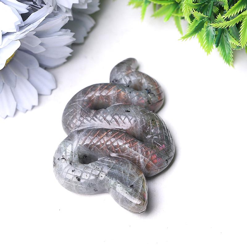 3.5" Labradorite Snake Crystal Carvings Wholesale Crystals USA