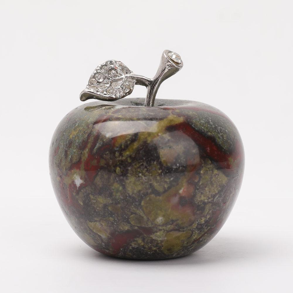 2" Crystal Apple Carvings Wholesale Crystals USA