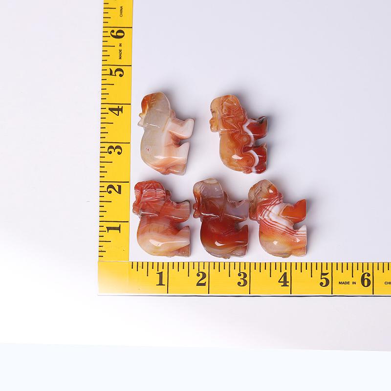 2" Wholesale Natural High Quality Beautiful Hand Carved Carnelian Elephant Crystal Figurine For Decoration