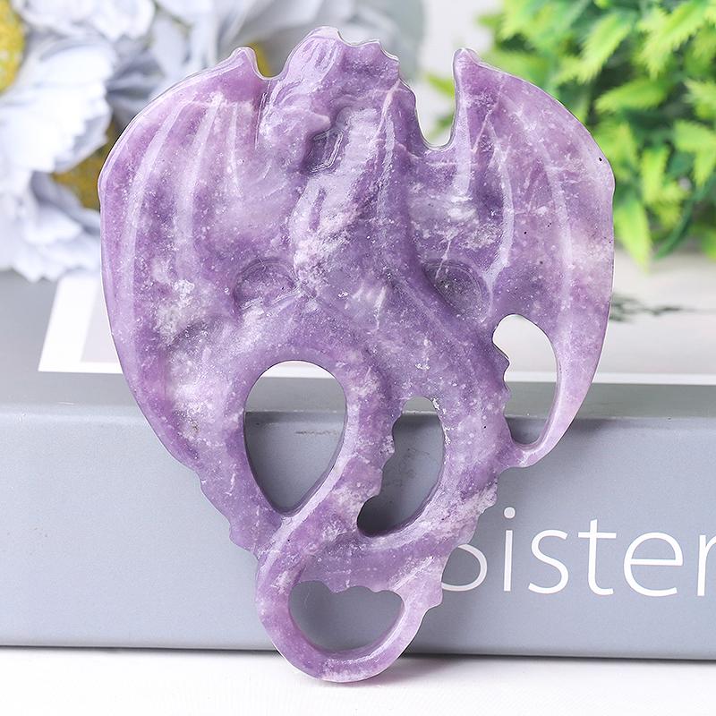 4" High Quality Dragon Crystal Carvings for Decoration Wholesale Crystals USA