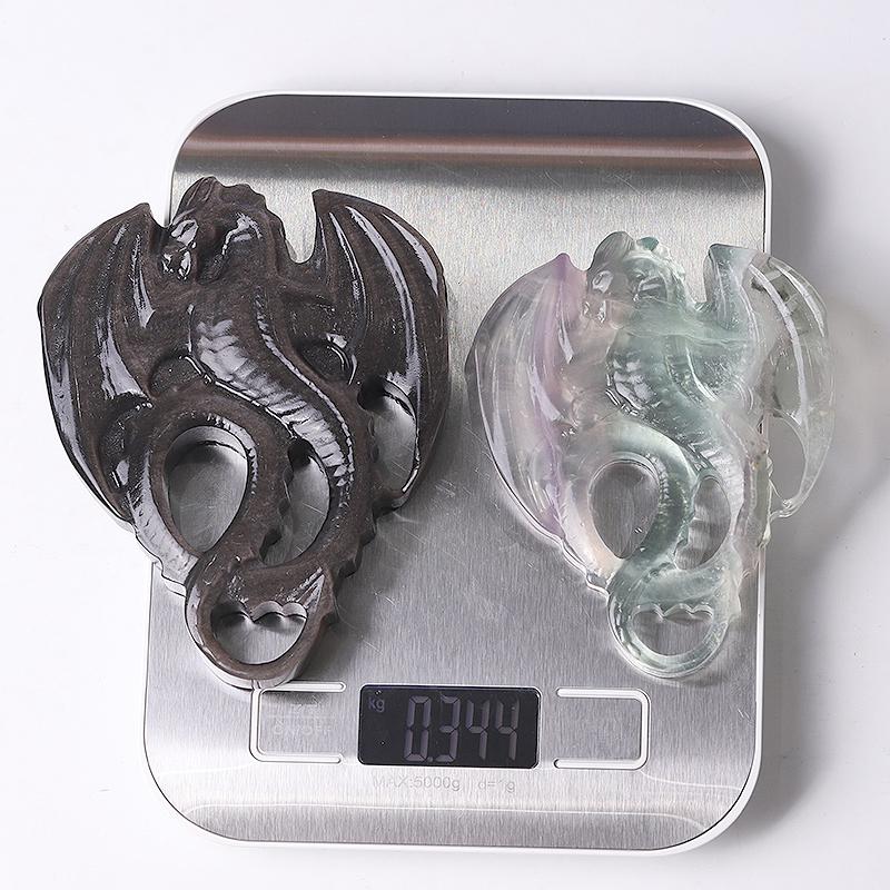4" High Quality Dragon Crystal Carvings for Decoration Wholesale Crystals USA