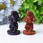 2.1" Blue Golden Sandstone Smurfs Crystal Carvings Wholesale Crystals USA