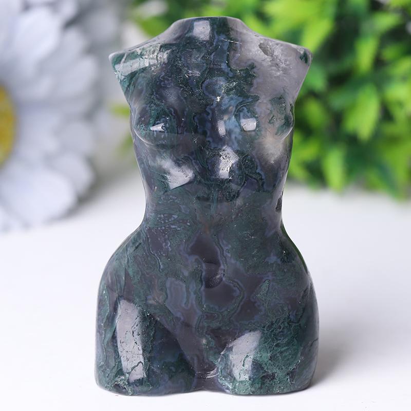 3“ Moss Agate Model Carving Wholesale Crystals USA