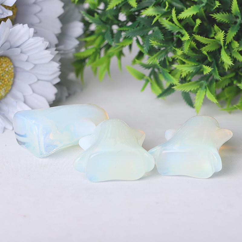 1.8" Opalite Ghost Crystal Carvings for Halloween Wholesale Crystals USA