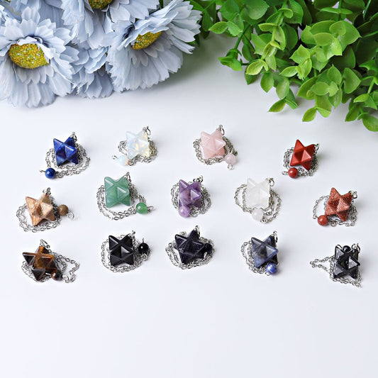 0.5" Merkaba Pendulum Wholesale Crystals USA
