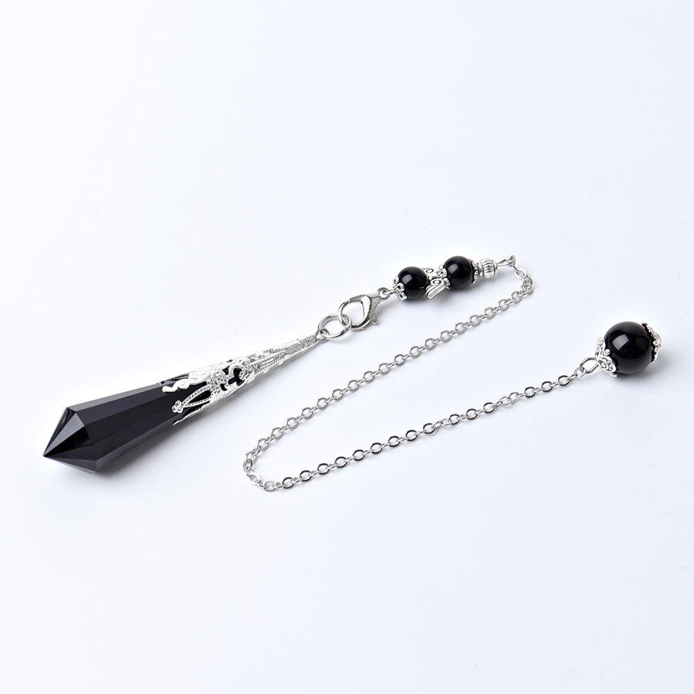 11.8" Long Chain Crystal Pendulum Wholesale Crystals USA