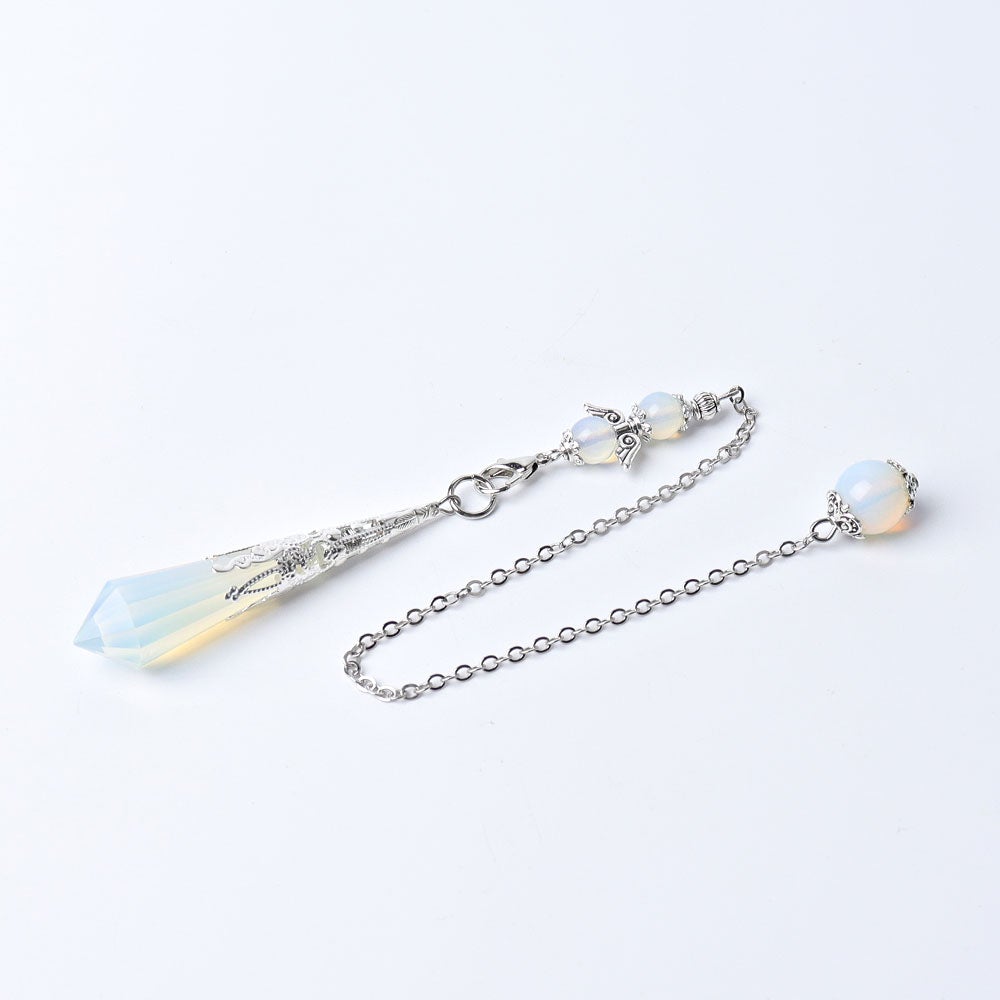11.8" Long Chain Crystal Pendulum Wholesale Crystals USA