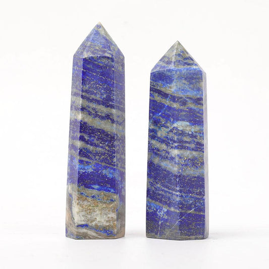 Set of 2 Lapis Points Wholesale Crystals USA