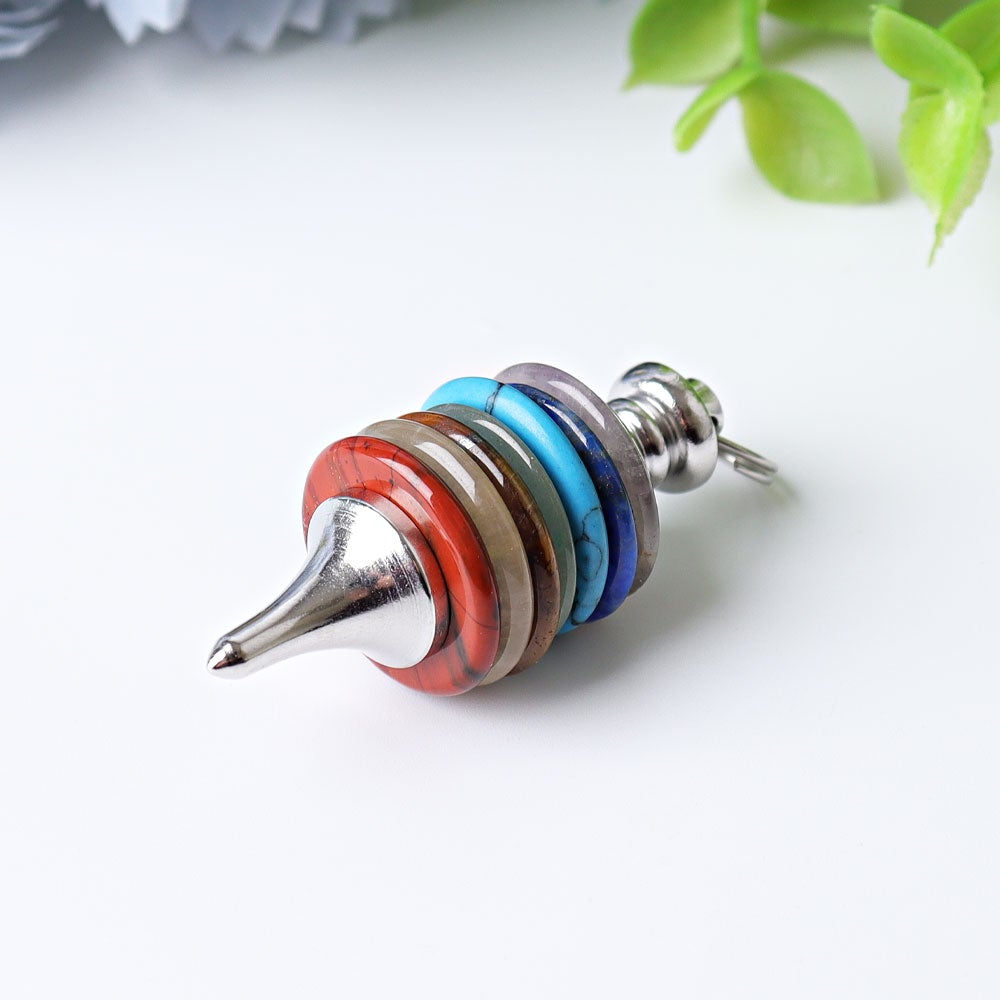 1.7" Chakra Crystal Pendulum Wholesale Crystals USA