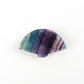 Drilled Fluorite Fan Sahpe Carvings for Jewelry Making
