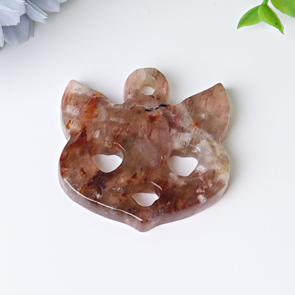 2" Fox Face Crystal Carvings Wholesale Crystals USA