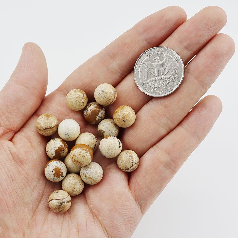 10mm No hole/Undrilled 30pcs Natural Crystal Beads Stone Gemstone Round Loose Energy Healing Beads Wholesale Crystals USA
