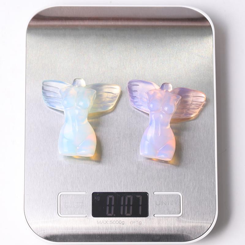 2" Crystal Model with Wings Crystal Carvings Wholesale Crystals USA