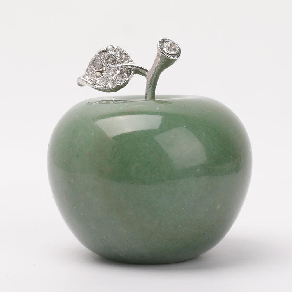 2" Crystal Apple Carvings Wholesale Crystals USA