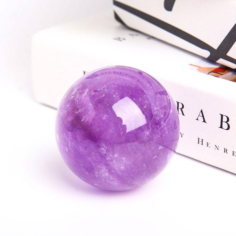 2.25” Natural Amethyst Crystal Sphere Wholesale Crystals USA