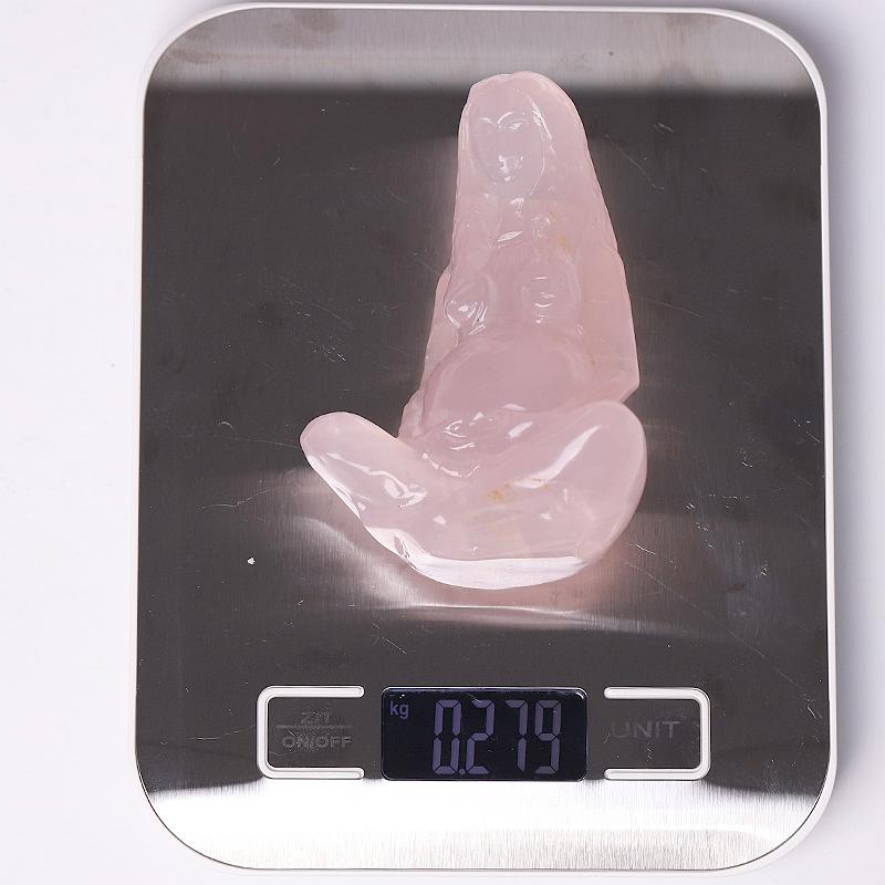 3.9" Rose Quartz Mother Earth Crystal Carvings Wholesale Crystals USA