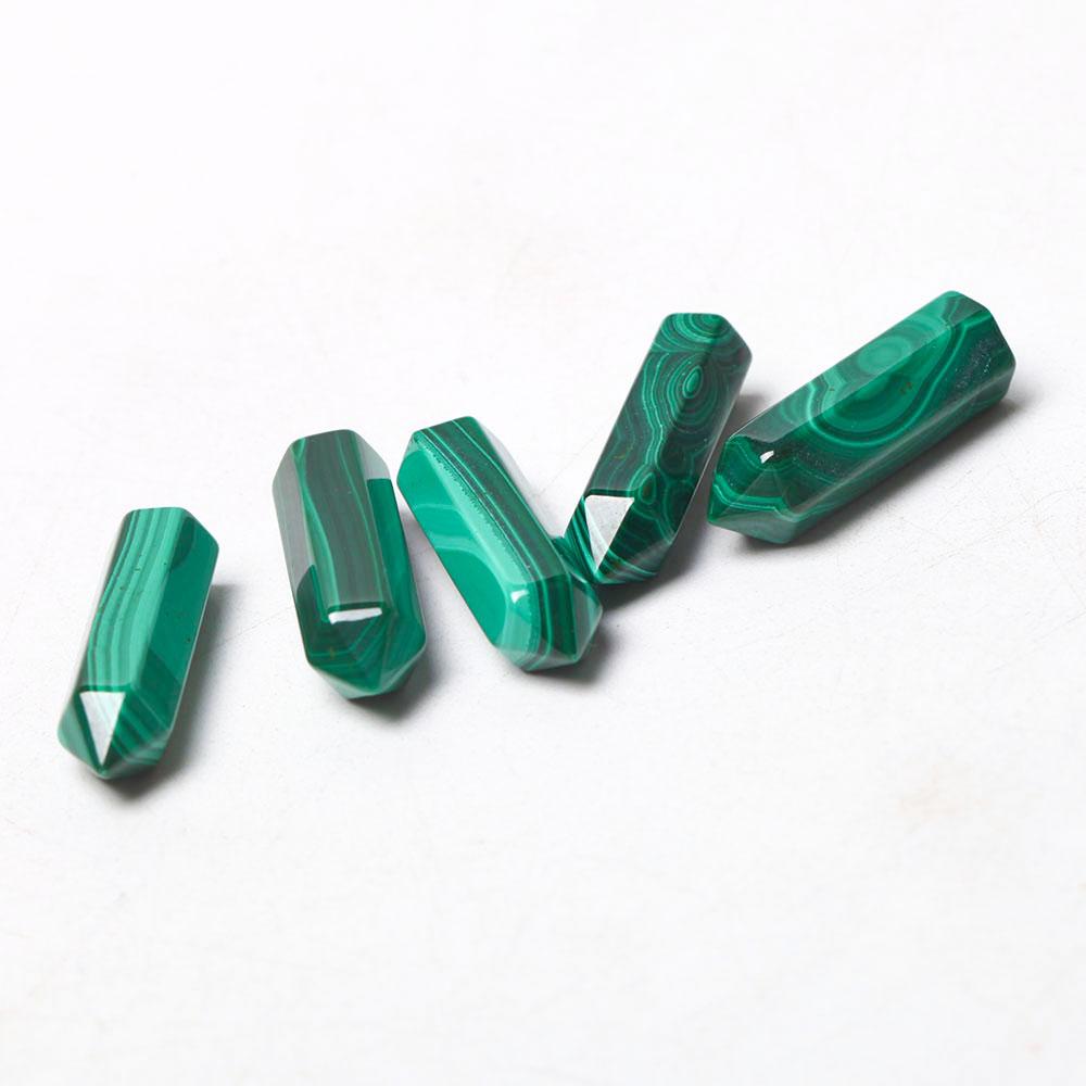 1" Natural Malachite Crystal Tiny Points For DIY Discount Wholesale Crystals USA