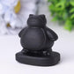 2" Black Obsidian Snorlax Crystal Carvings Wholesale Crystals USA