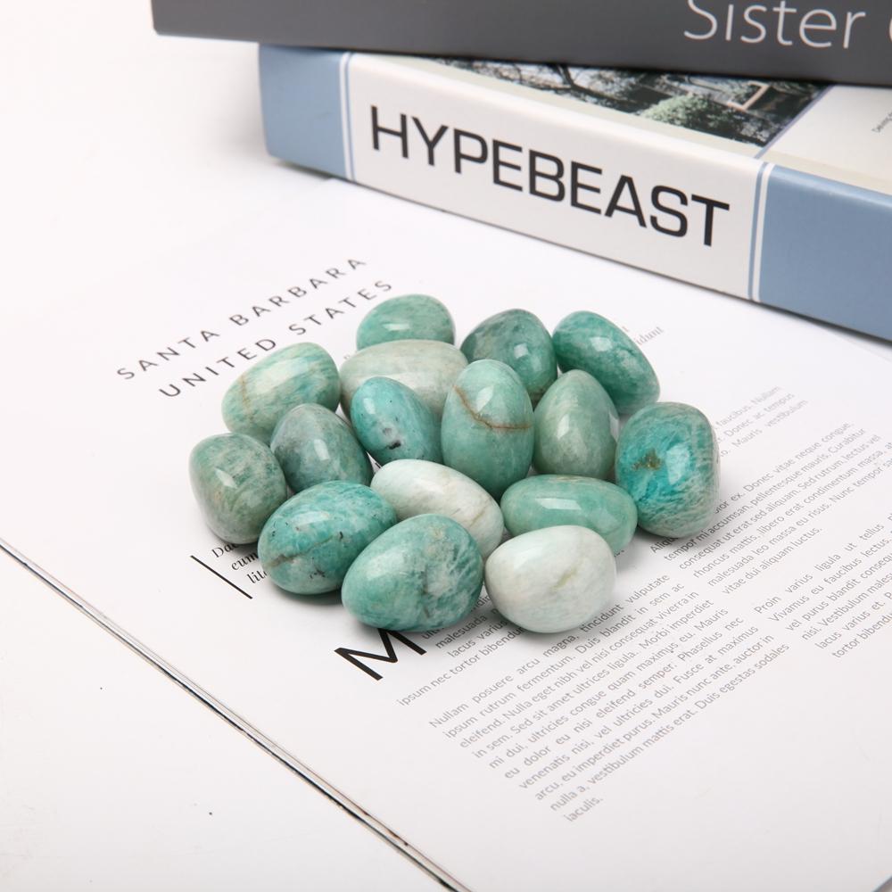 0.1kg Amazonite Tumbled Stone Wholesale Crystals USA