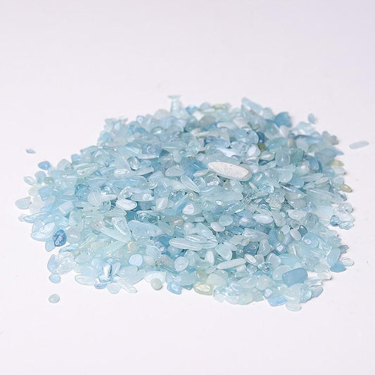 0.1kg 7-9mm Wholesale High Quality Aquamarine Chips Wholesale Crystals USA