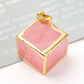 Rose Quartz Cube Pendant Wholesale Crystals USA