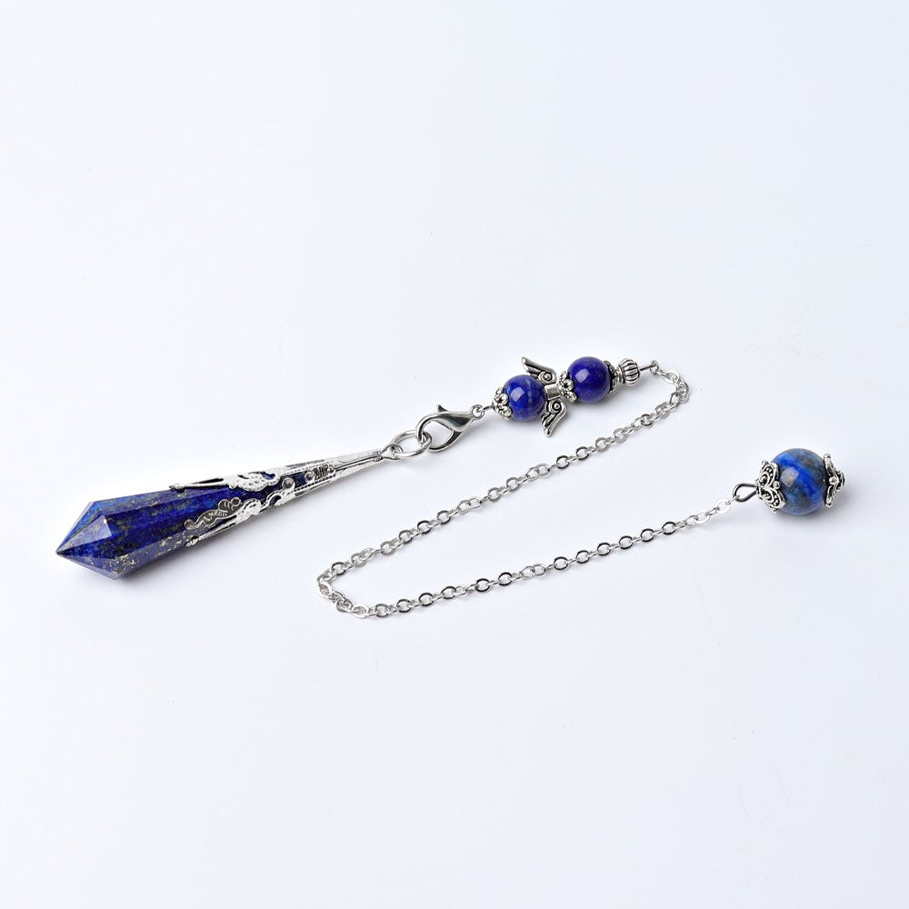 11.8" Long Chain Crystal Pendulum Wholesale Crystals USA