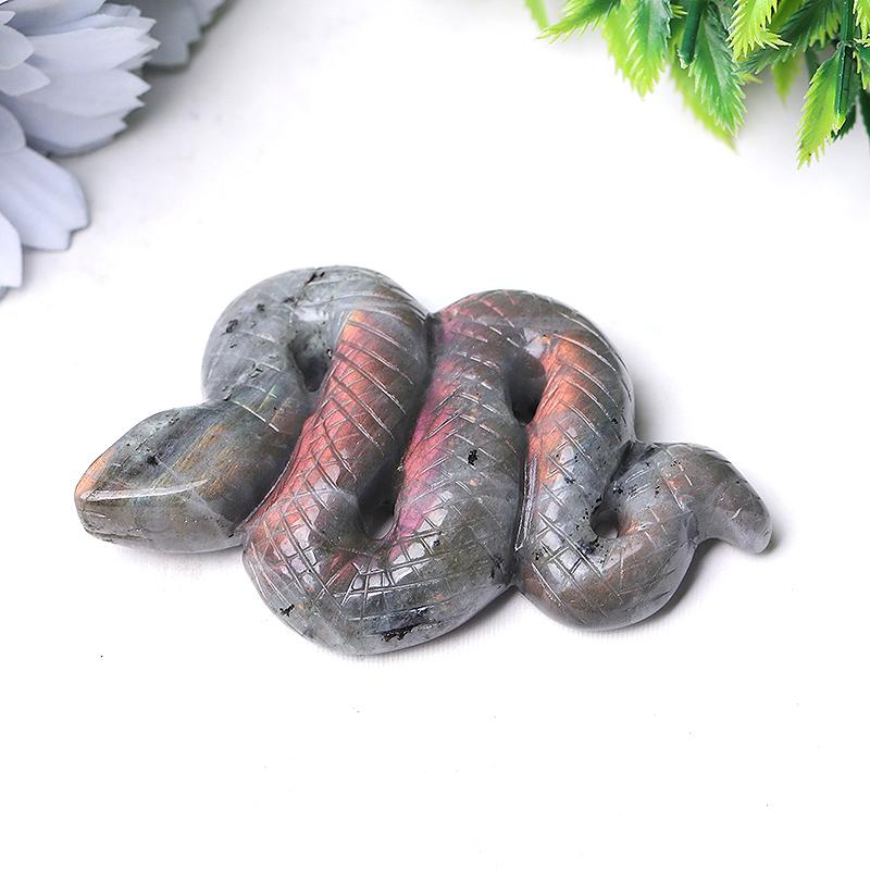 3.5" Labradorite Snake Crystal Carvings Wholesale Crystals USA