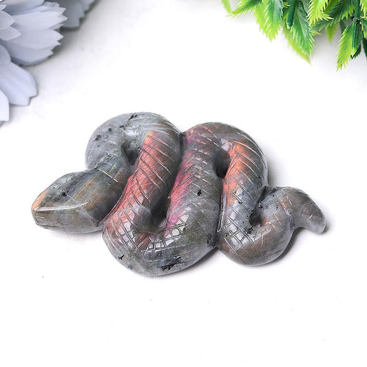 3.5" Labradorite Snake Crystal Carvings Wholesale Crystals USA