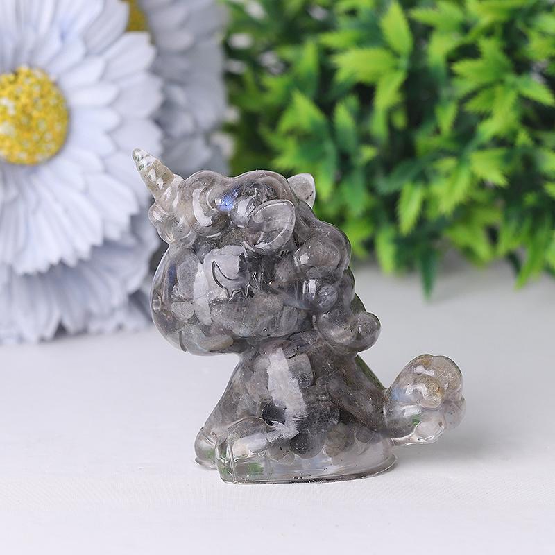 2.5"-3.0" Resin Unicorn Crystal Carvings Wholesale Crystals USA