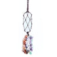 Natural Raw Clear Crystal Healing Stone Chakra Tassels Hanging Ornament Wholesale Crystals USA