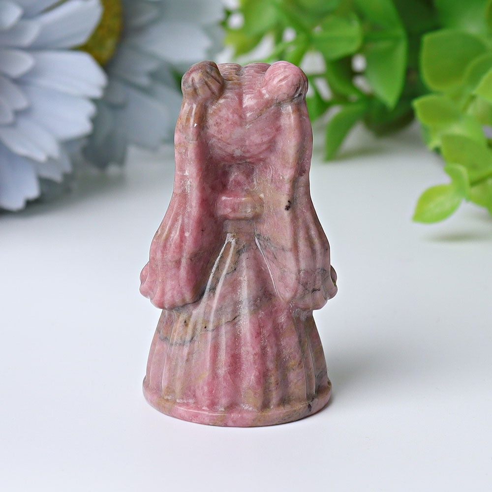 2.3" Rhodonite Princess Serenity Crystal Carvings Wholesale Crystals USA