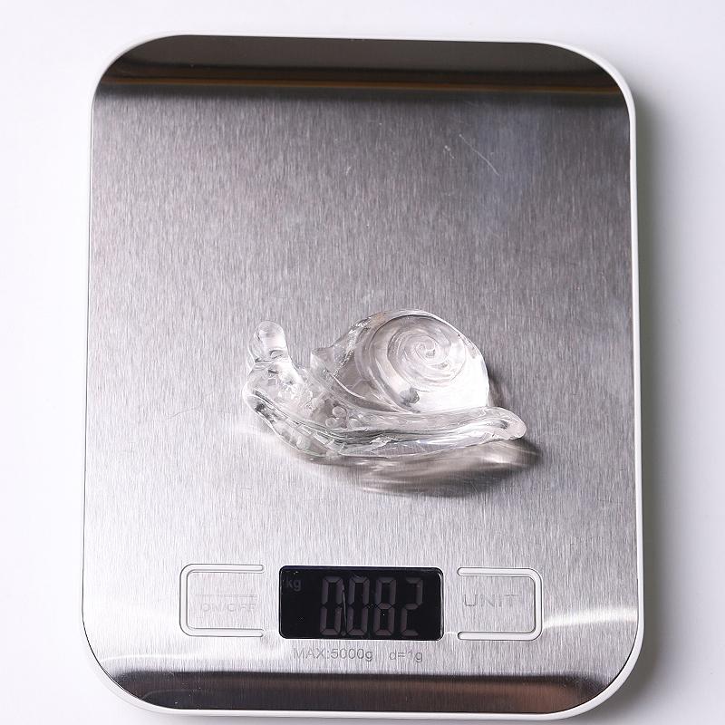 1.2-1.5" Clear Quartz Snail Crystal Carvings Wholesale Crystals USA