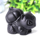 2" Black Obsidian Bulbasaur Crystal Carvings Wholesale Crystals USA