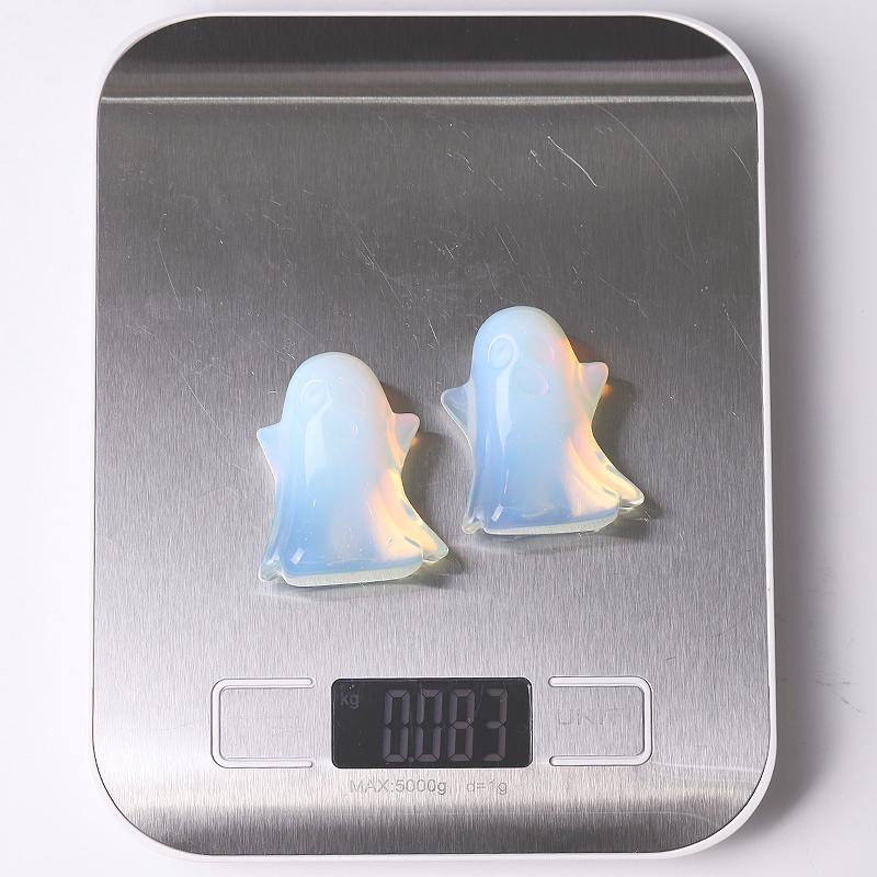1.8" Opalite Ghost Crystal Carvings for Halloween Wholesale Crystals USA