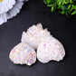 2" Aura Cluster Heart Shape Crystal Carvings Wholesale Crystals USA