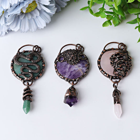 3.5" Vintage Crystal Pendant Wholesale Crystals USA