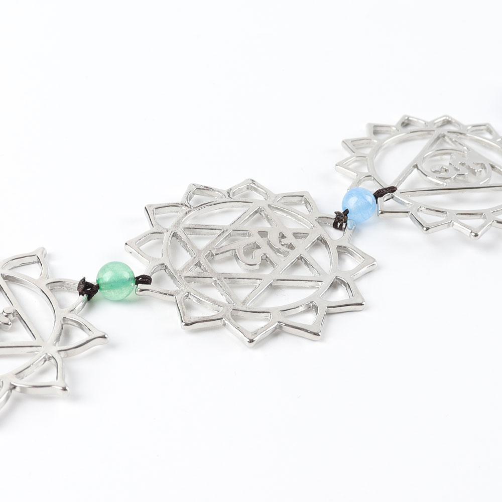 Chakra Metal Car Hanging Ornament With Crystal Tassel Wholesale Crystals USA