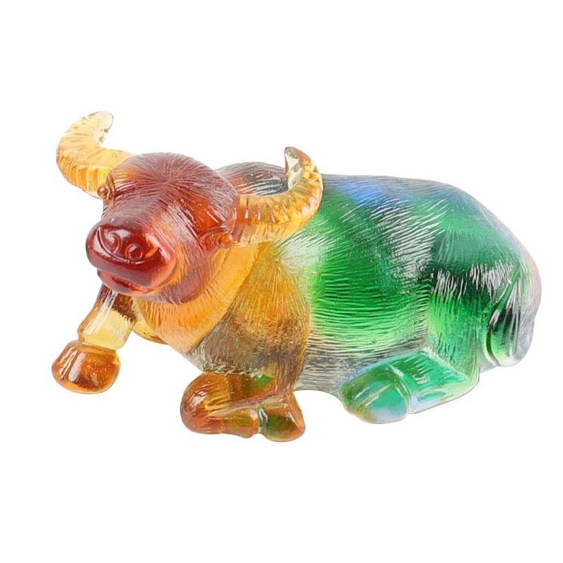 Handmade Colored Glaze Liuli Buffalo Crystal Carvings Wholesale Crystals USA