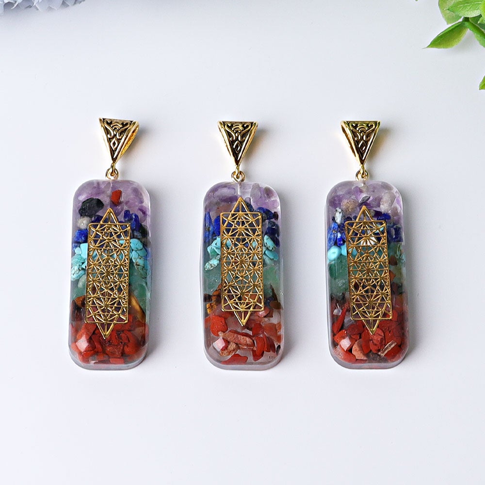 2.2" Chakra Pendant Wholesale Crystals USA